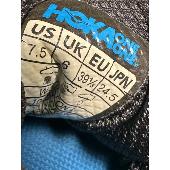 Hoka One One Clifton 4 Men’s Size 9 Blue Green Running Shoes Athletic Cushioned - Picture 2 of 7